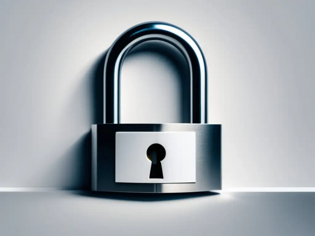 Privacidad y protección de datos Importancia de la Cancelación de Datos: Derechos ARCO, padlock simboliza protección y privacidad