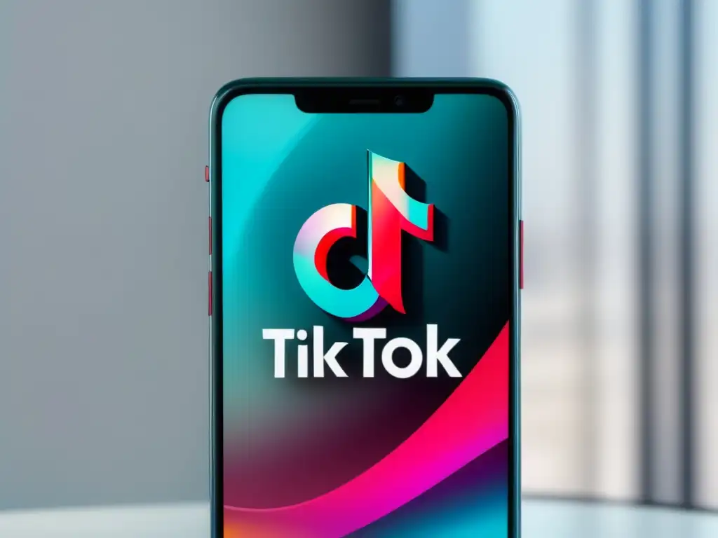 Privacidad en la app TikTok Pantalla minimalista de TikTok con detallada privacidad