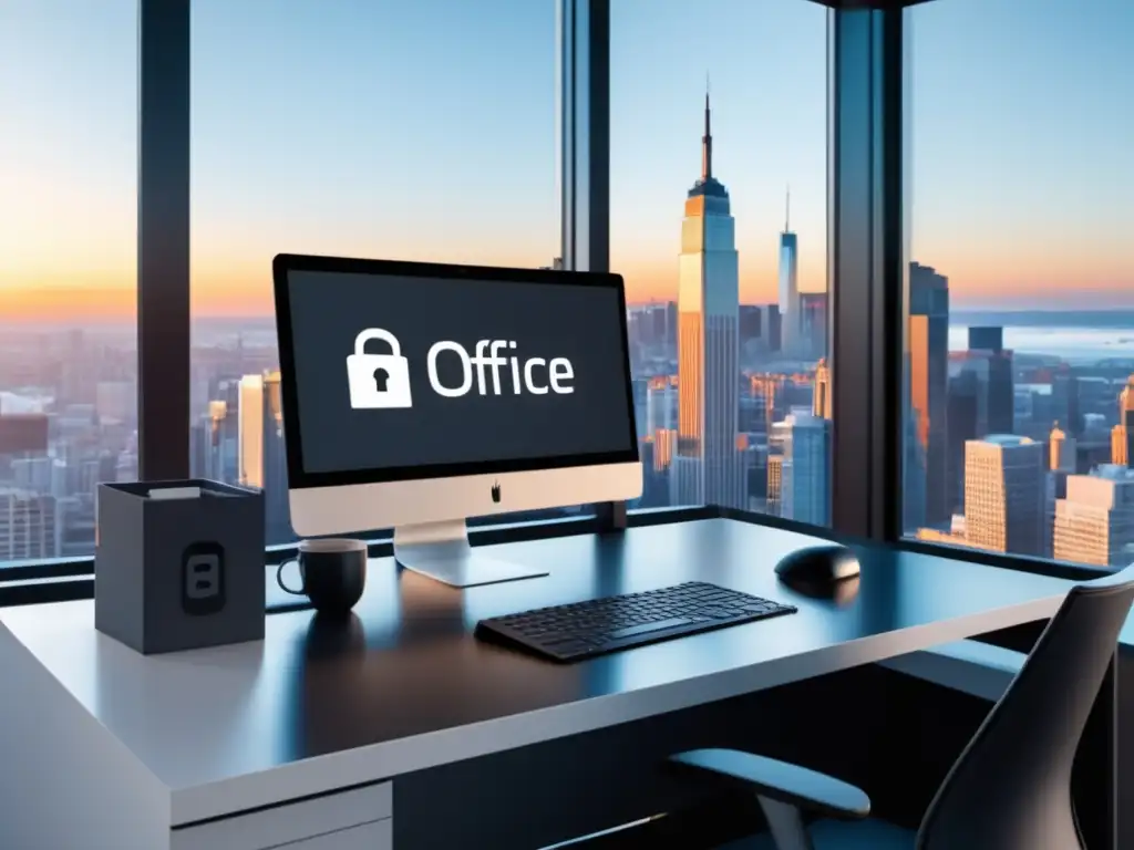 Oficina minimalista con protección de datos Oficina minimalista con RGPD: Protección de Datos