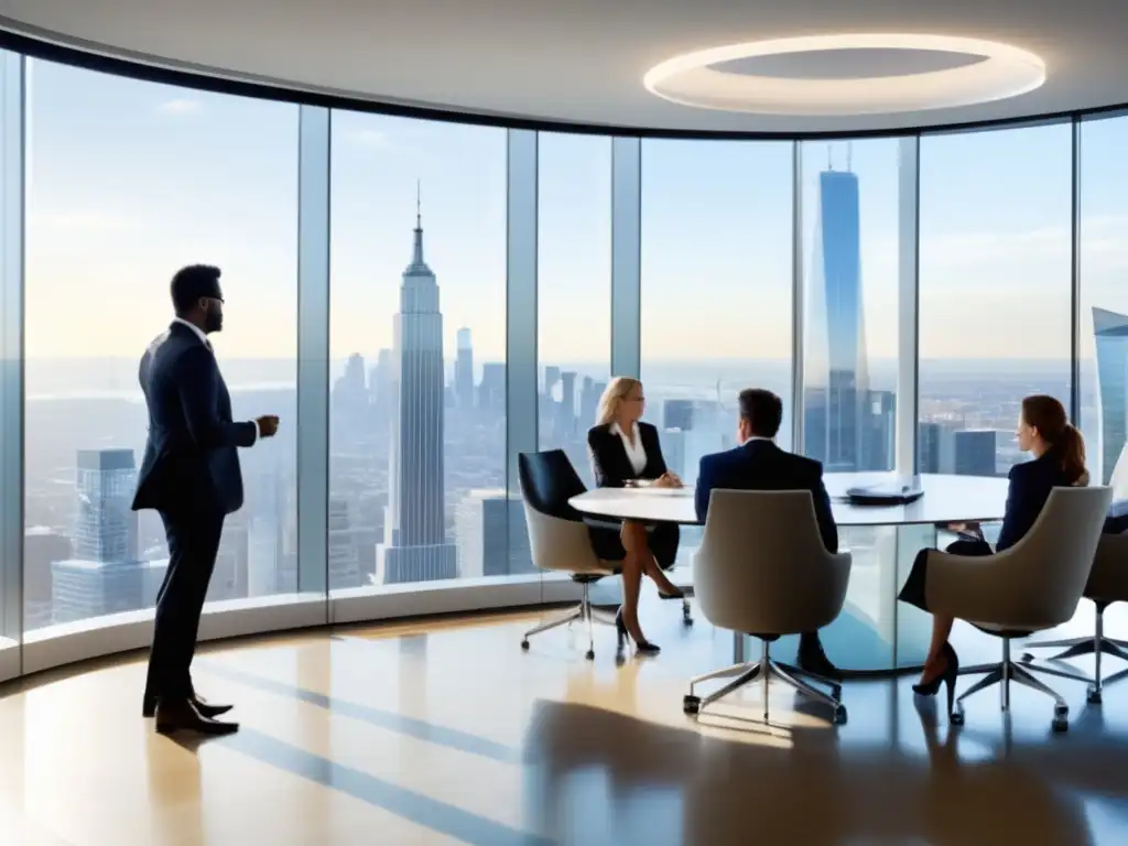 Oficina moderna con profesionales discutiendo (50 caracteres) Oficina moderna con profesionales discutiendo - RGPD Asia: Protección datos privacidad