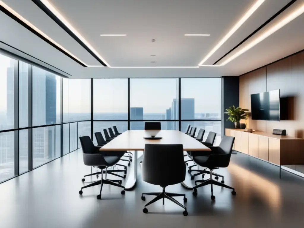 Espacio de oficina moderno y luminoso Oficina moderna con luz natural y diseño minimalista - Deberes información transparencia empresa