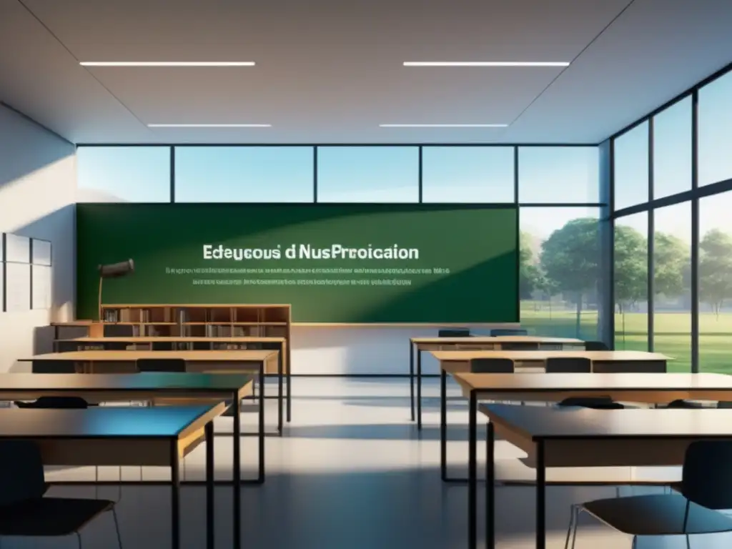 Educación digital para protección de privacidad Importancia educación digital en privacidad: escena minimalist, aula moderna, estudiantes diverso, protección datos, responsabilidad gubernamental