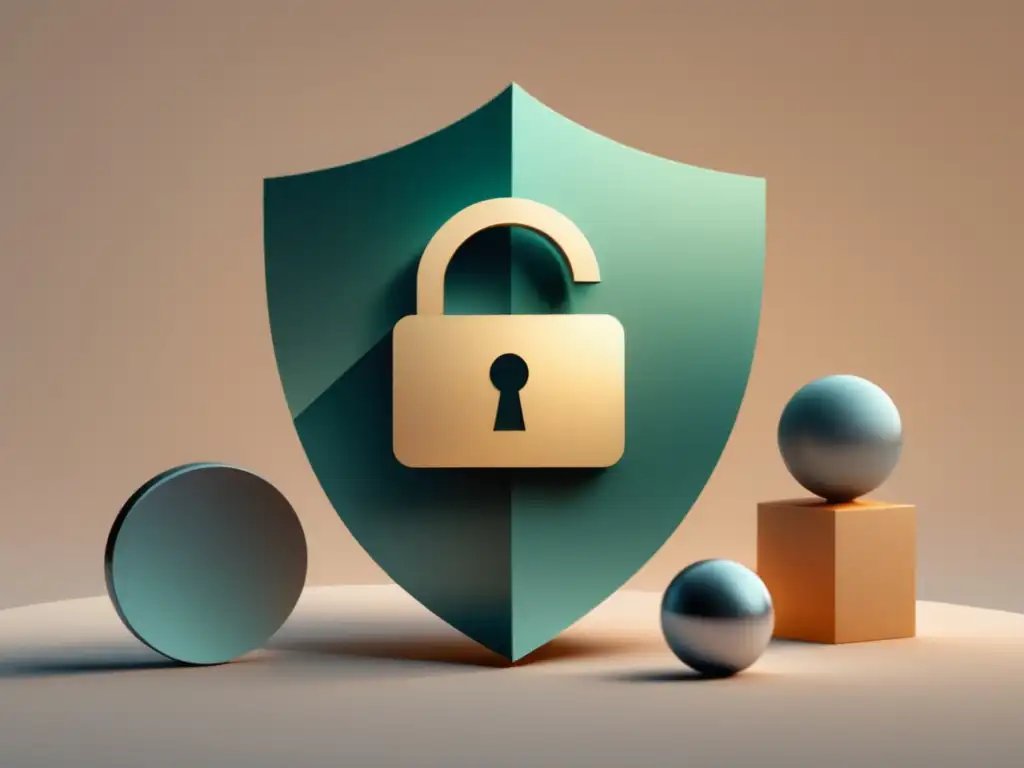 Privacidad en redes sociales Imagen de privacidad en redes sociales con símbolo de escudo y iconos de redes sociales con bloqueo - Habeas Data en redes sociales