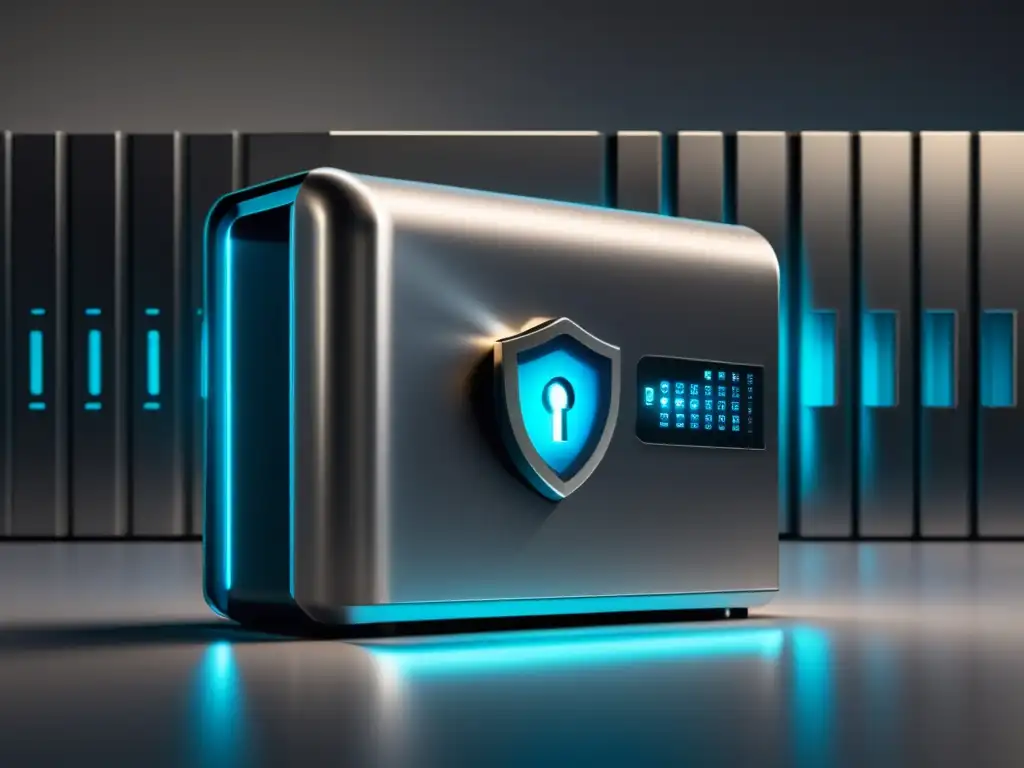 Protección de datos y privacidad Guía práctica derechos protección datos - Imagen de seguridad y protección con un granísmo de datos y redes sociales