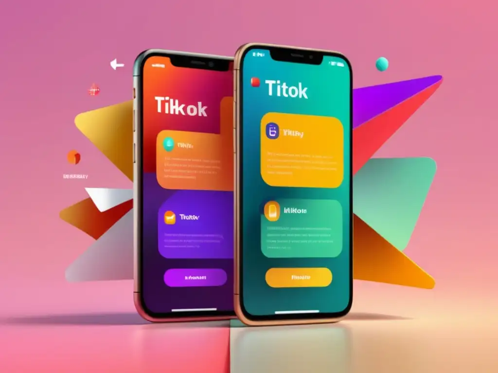 Protección de privacidad en TikTok Pantalla minimalista y realista de TikTok: información personal y privacidad protegida